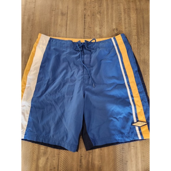 Nautica Mens 40 Swim Trunks‎ Bathing Suit Drawstring Pockets Swimsuit - Picture 1 of 7